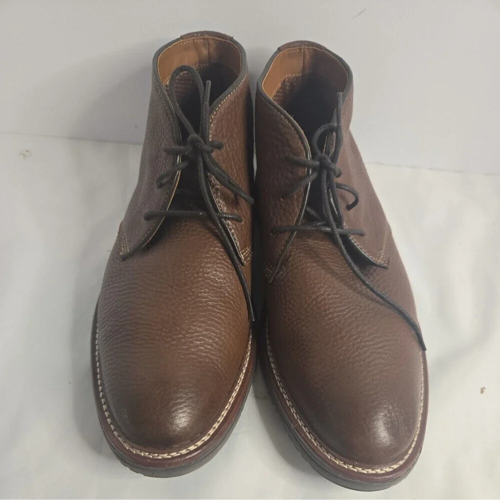 Johnston & Murphy Men's Upton Chukka Boots Dark Tan size 10M